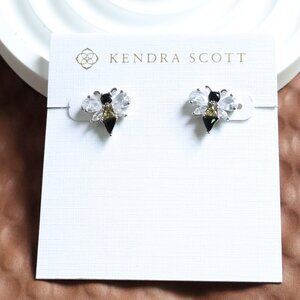 Kendra Scott Crystal Silver Stud Earrings - Bee